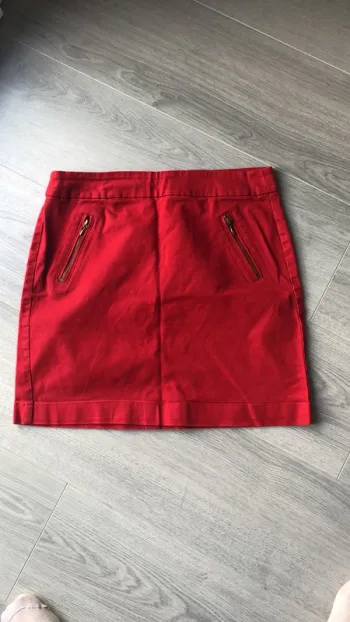 Jupe camaïeu rouge