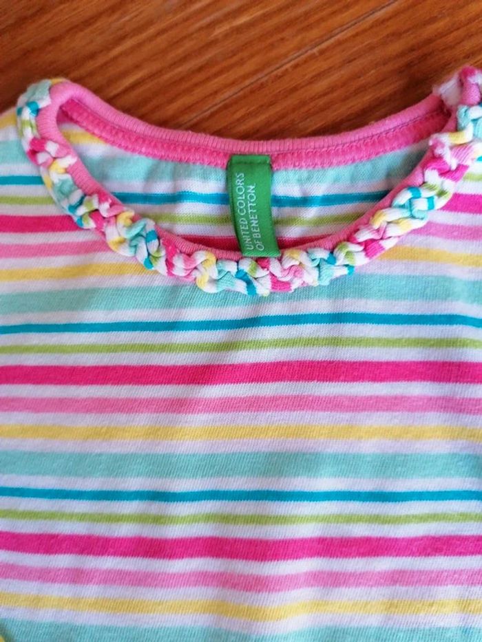 Tshirt Benetton et legging 6 mois - photo numéro 3