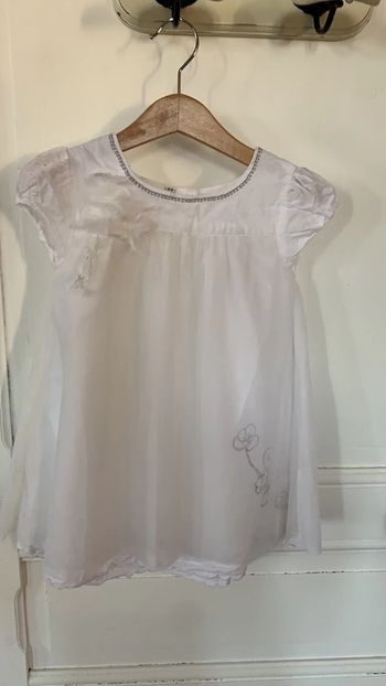 robe blanche 24 mois