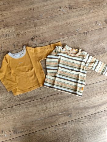 Lot de 2 tee-shirts manches longues 4/6 mois