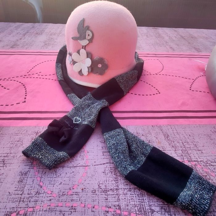 Chapeau et écharpe fille 4/6 ans hm - photo numéro 6