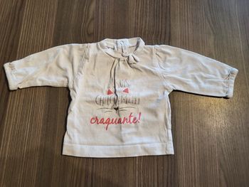 Maillot manche longue taille 1 mois