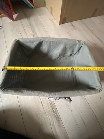 Panière de rangement grise