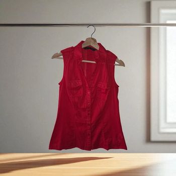 chemise Zara rouge taille Xs
