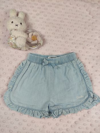 Short style jeans creeks taille 9 mois 