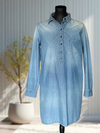 Robe-chemise en jean clair 100% coton – 19.70 T. 44 IT (40 FR)