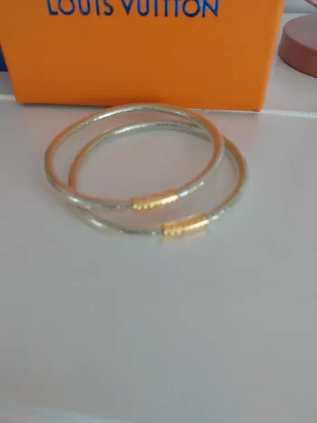 Lots de deux bracelets Jonc à paillettes