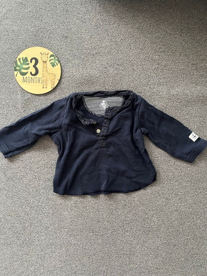 T-shirt manche longue petit bateau - photo numéro 2