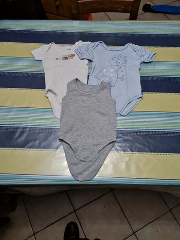 Lot 3 bodies 12 mois