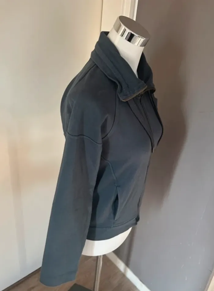 Repetto veste zippé, veste Sweat,  pull zippé bleu gris taille M/38 - photo numéro 3
