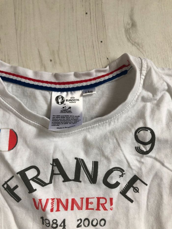 T shirt foot Euro France 4 ans - photo numéro 2