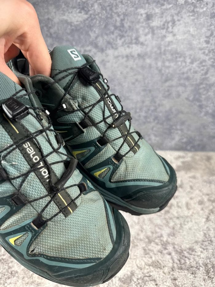 Salomon X Ultra 3 - Gore-Tex - Green & Yellow - photo numéro 13