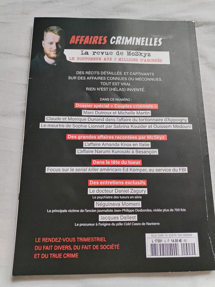 Revue Affaires criminelles - photo numéro 2
