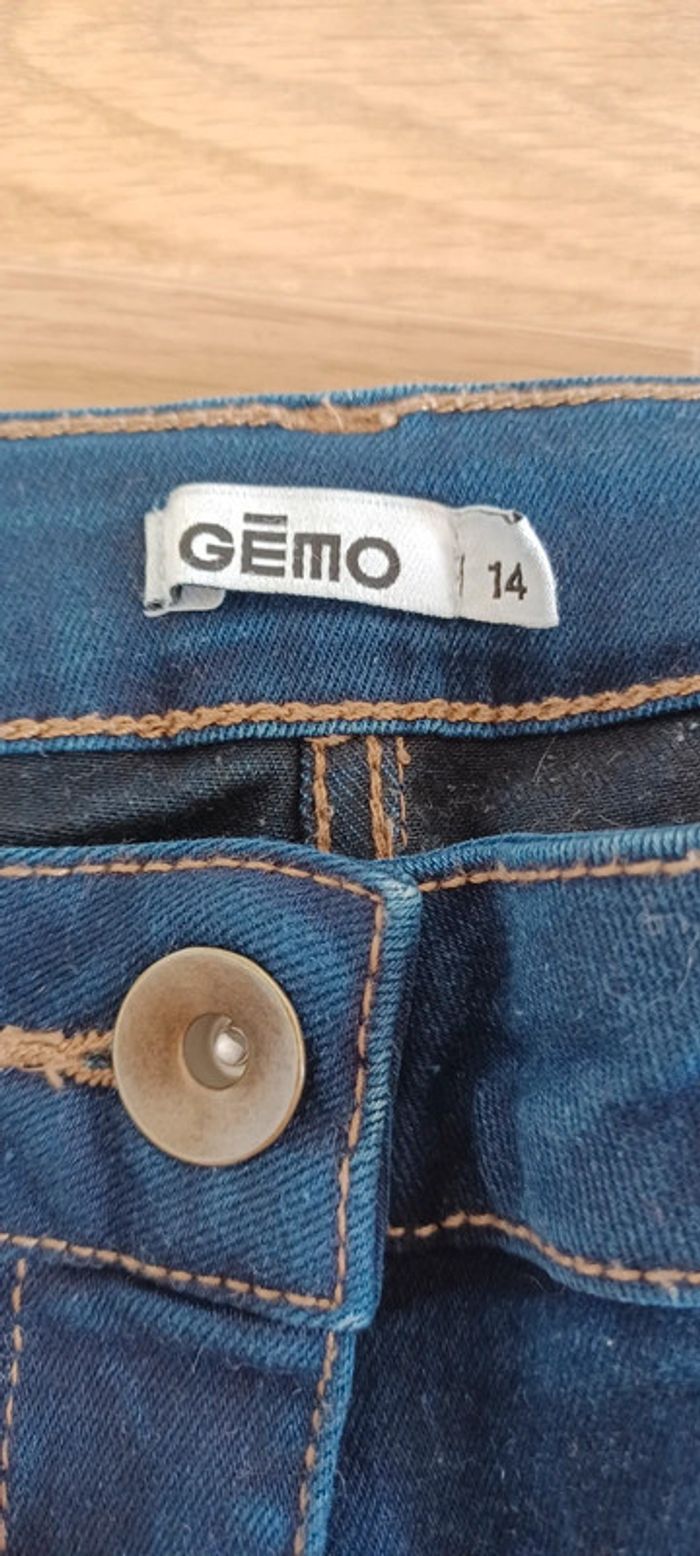 Jean / pantalon skinny bleu foncé gémo - photo numéro 3
