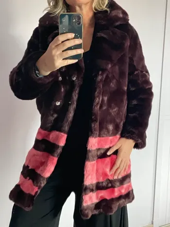 Manteau fausse fourrure American Retro 36