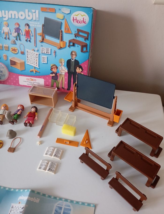 Boîte de playmobil. Salle de classe. N°70256 . Heidi. Très bon état - photo numéro 6