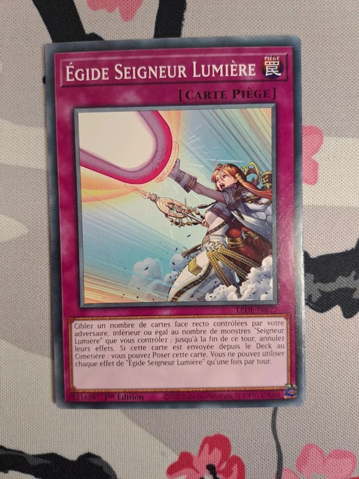 Playset 3x Egide Seigneur Lumière Yu-Gi-Oh! Héritage de la Destruction FR LEDE - photo numéro 2