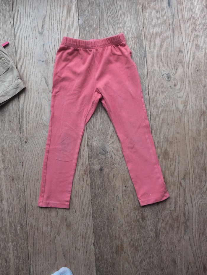 Ensemble short/t-shirt/legging corail lapin Doré 3 ans - photo numéro 7