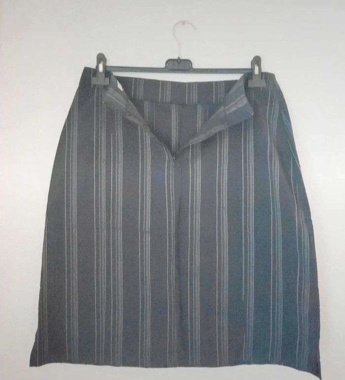 Jupe mi-longue vintage a rayures femme - photo numéro 5