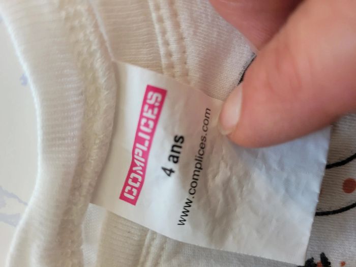 Tee-shirt manches longues Complices 4ans - photo numéro 2