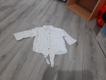 Chemise manches longues à nouer 12 mois