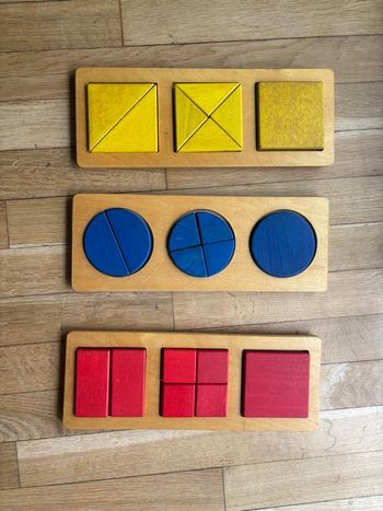 3 Montessori  jeux math  logique bois enfant 