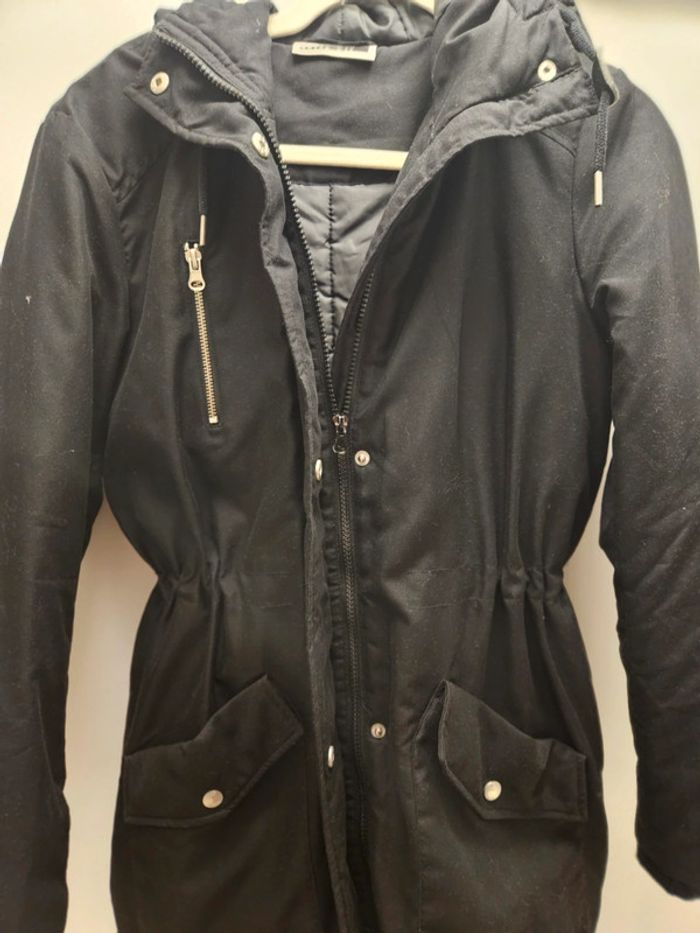 Manteau parka noir - photo numéro 3