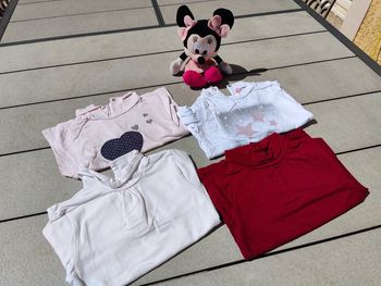 Lot 4 cols roulés fille 18 mois