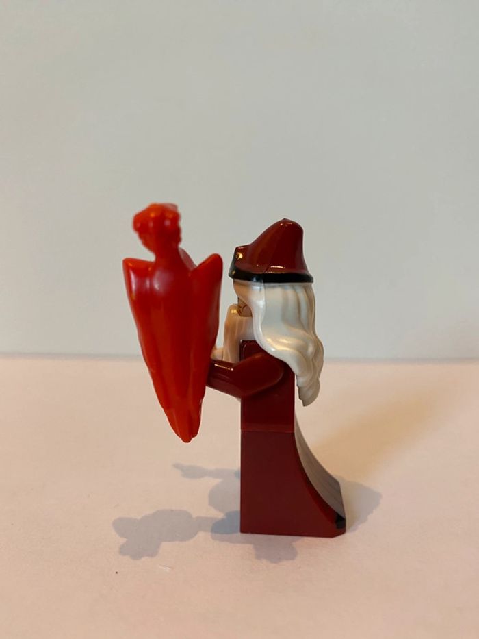 Figurine type lego professeur Dumbledor et Fumesec le phœnix. Harry Potter - photo numéro 2