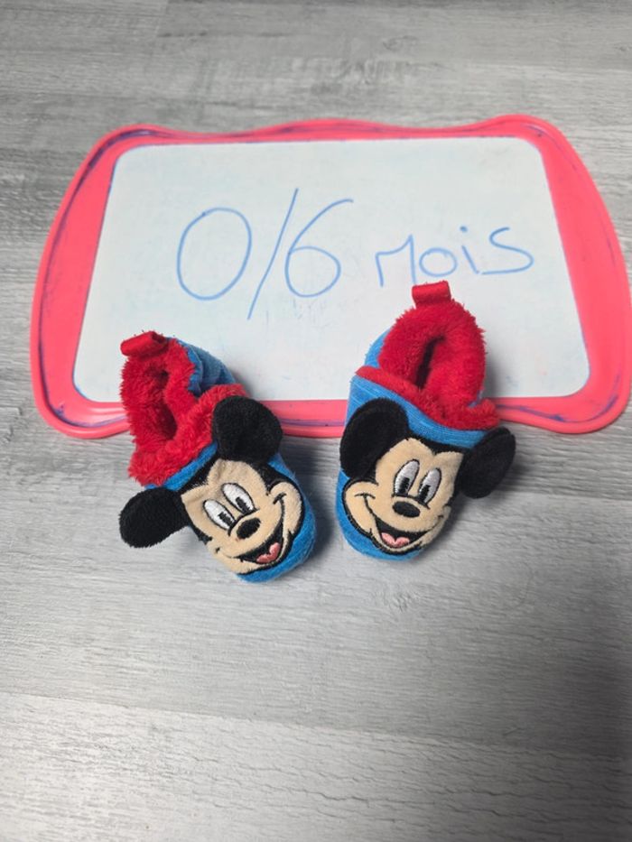 Chausson mickey 0 a 6 mois