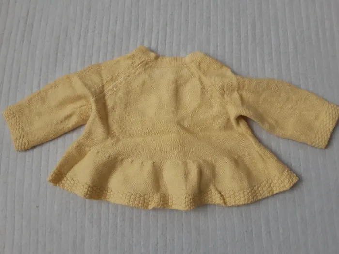 Gilet en maille jaune Nutmeg - photo numéro 4