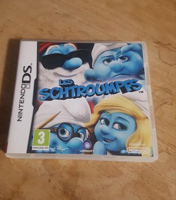 Les schtroumpfs Nintendo ds game in box