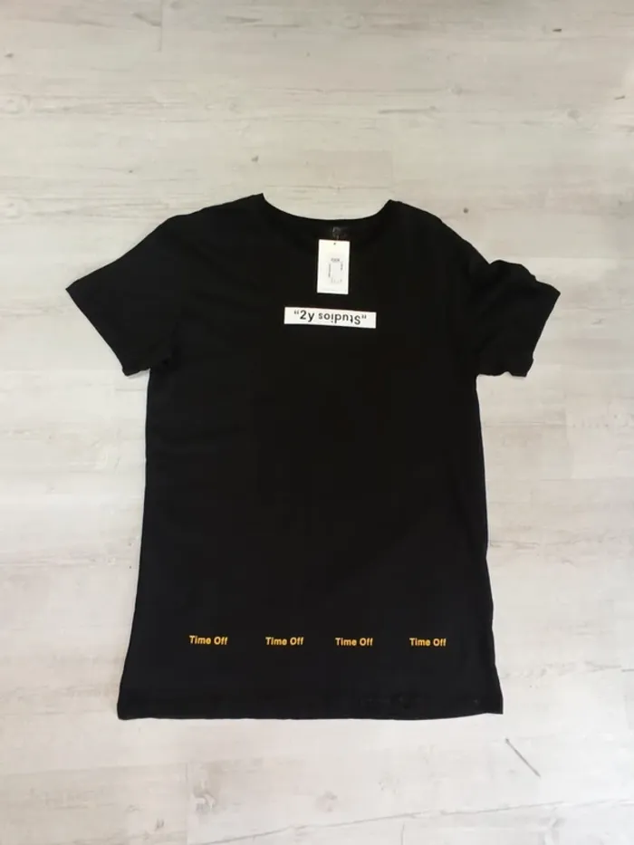 Tee shirt noir homme xl - photo numéro 2