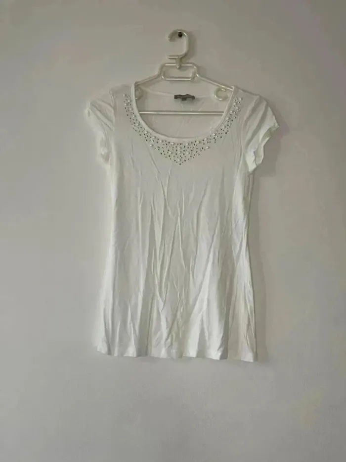 Tee shirt blanc - Taille S - photo numéro 2