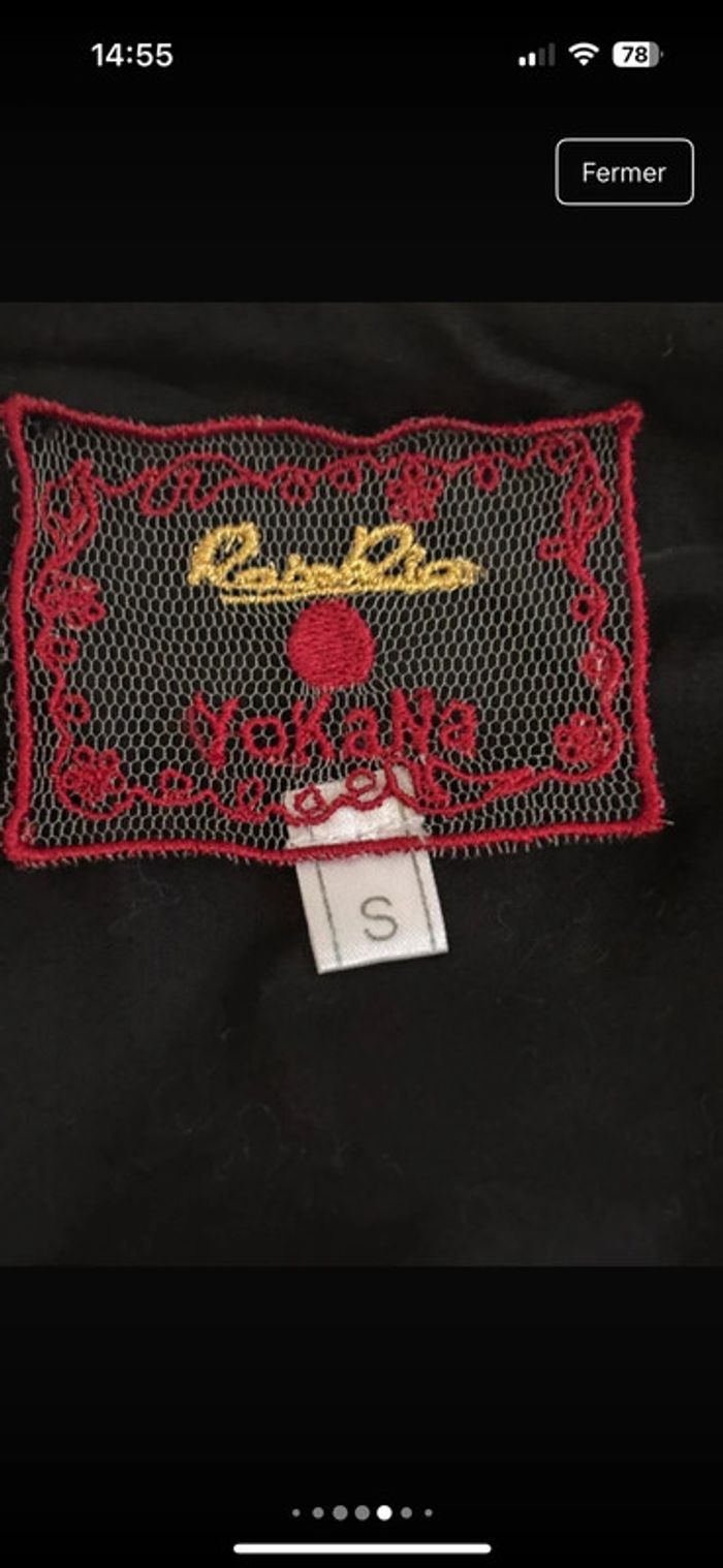 Superbe veste chic noire avec broderies Yokana S/36 - photo numéro 6