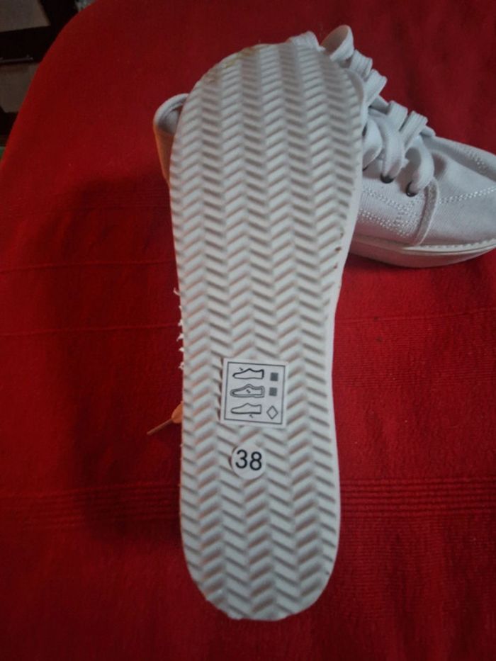 Baskets tissus blanc - photo numéro 2