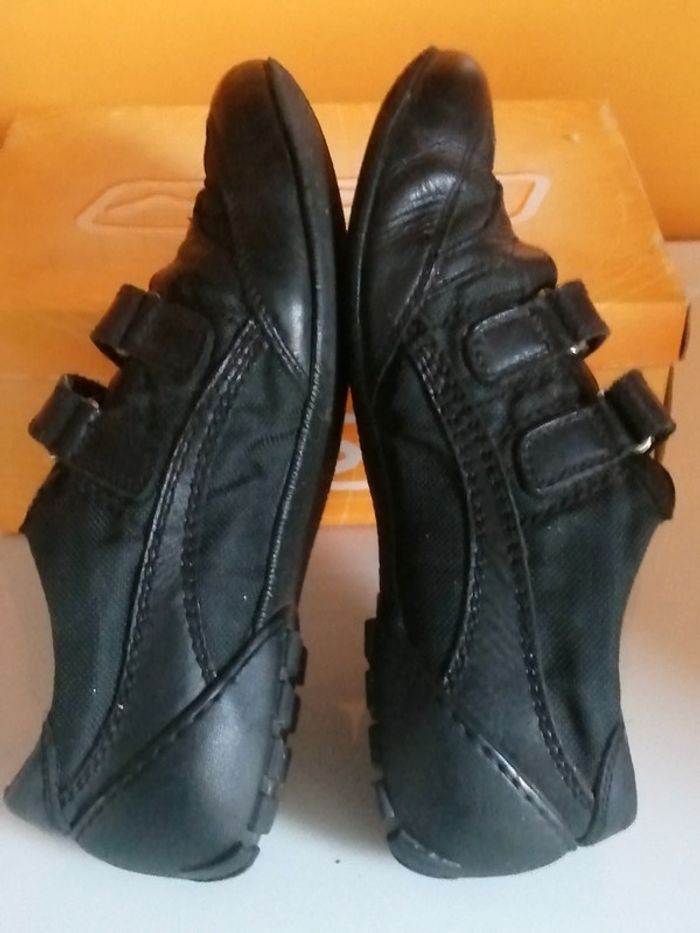 🌸Sneakers noires cuir à scratch confort Pointure 37 🌸 - photo numéro 6