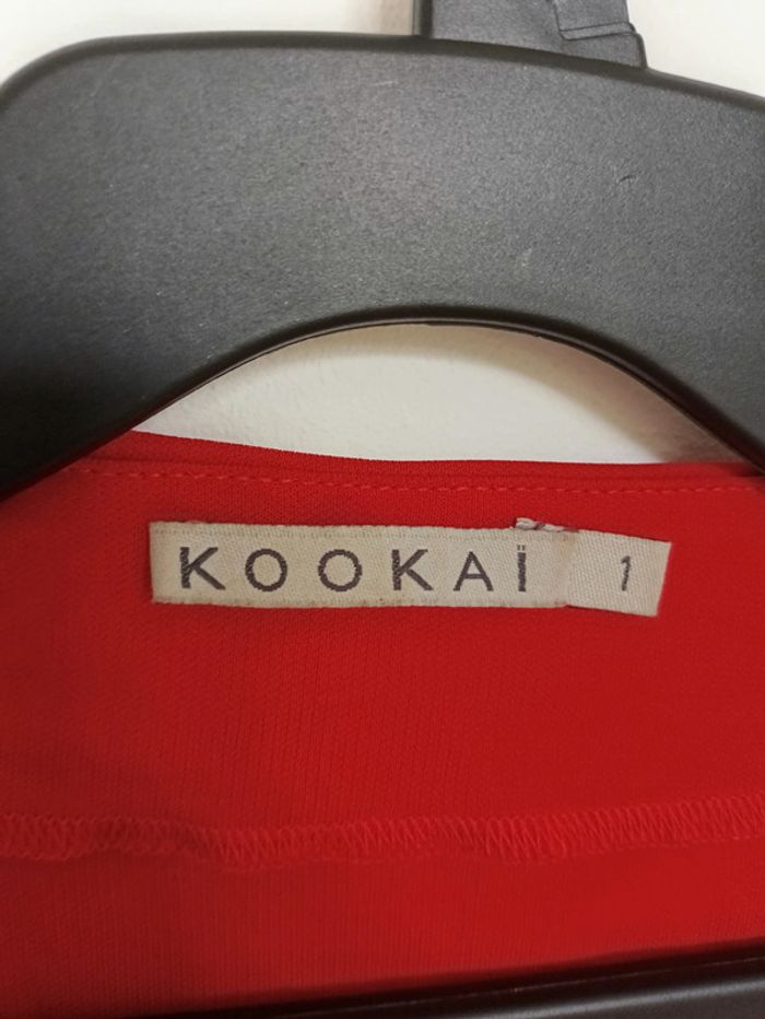 Top rouge KOOKAÏ drapé fluide sexy romantique mignon - photo numéro 7