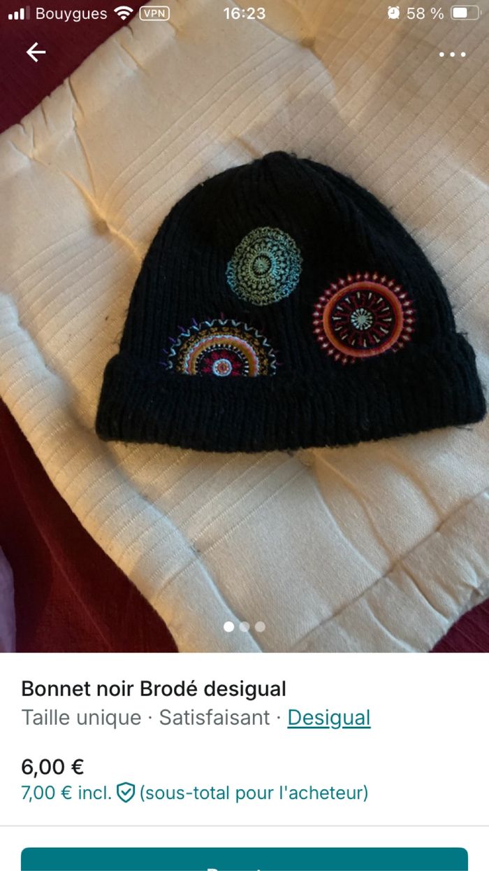 Bonnet Desigual