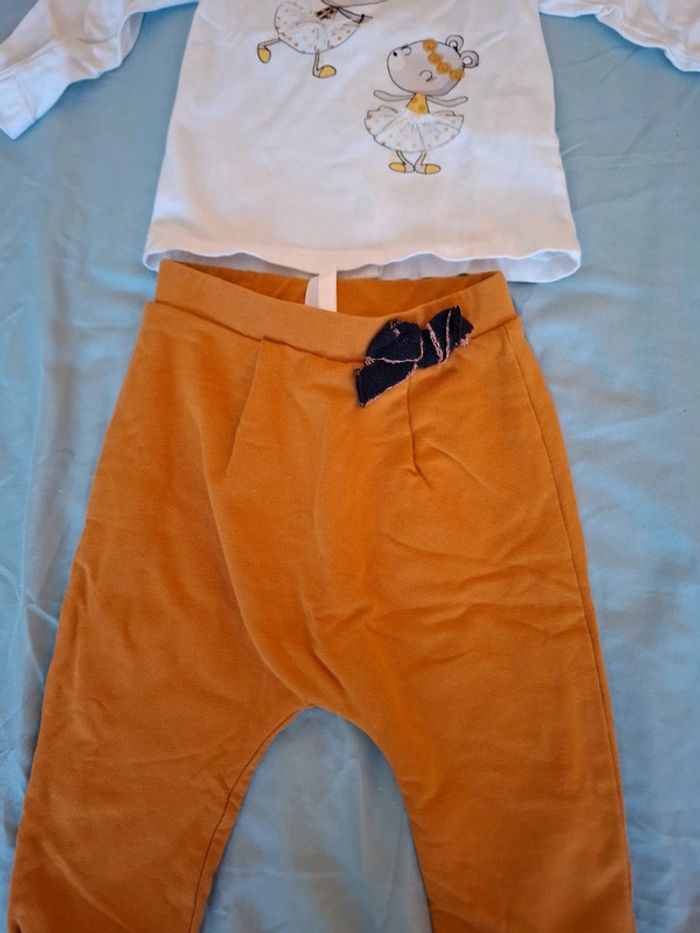 Haut avec pantalon bébé - photo numéro 3