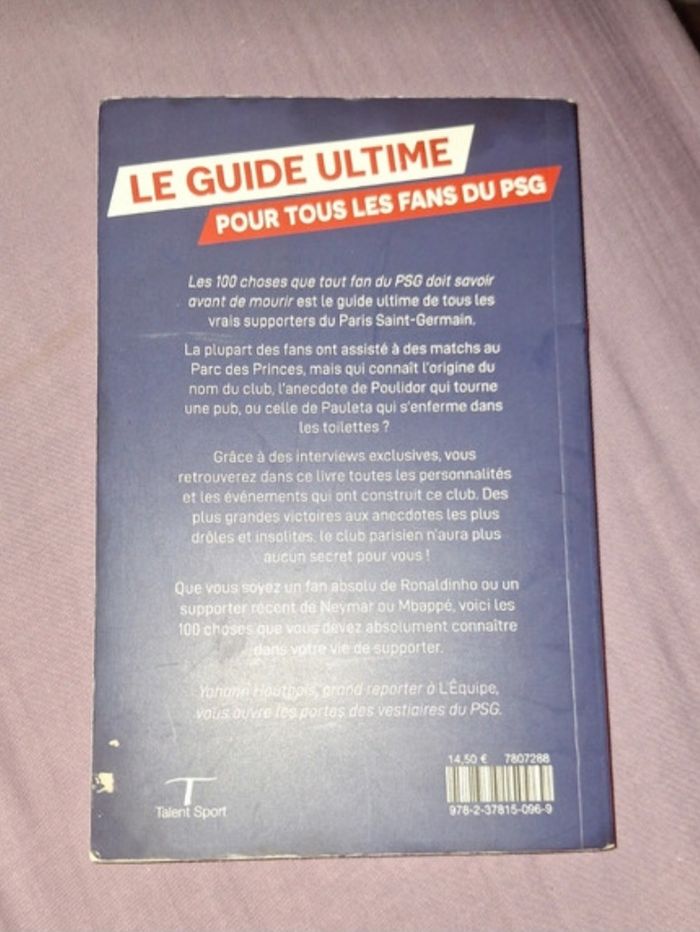 Livre : Les 100 Choses que tout fan du PSG doit savoir avant de mourir - photo numéro 2