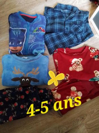 Pyjamas garçon 4-5 ans 
