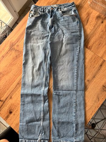Jean large taille haute bleu clair femme taille 38 PROMOD
