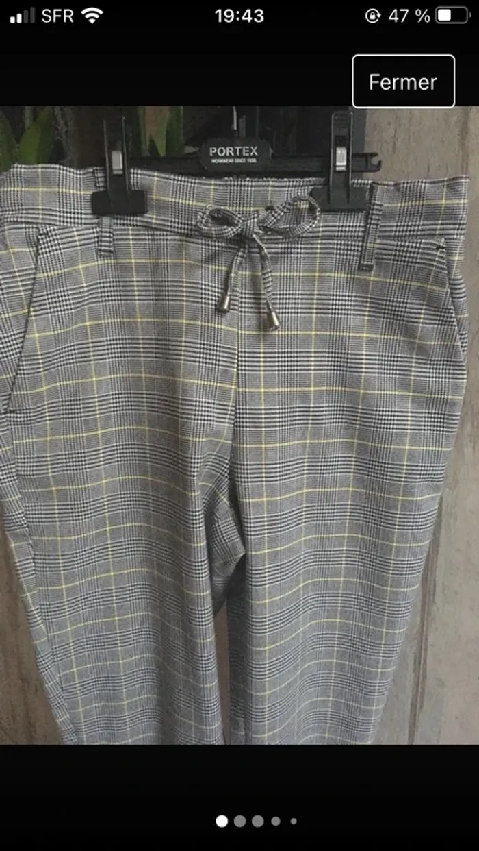 Superbe pantalon moderne et sophistiqué en 38 excellent état de marque Bizzbee - photo numéro 2