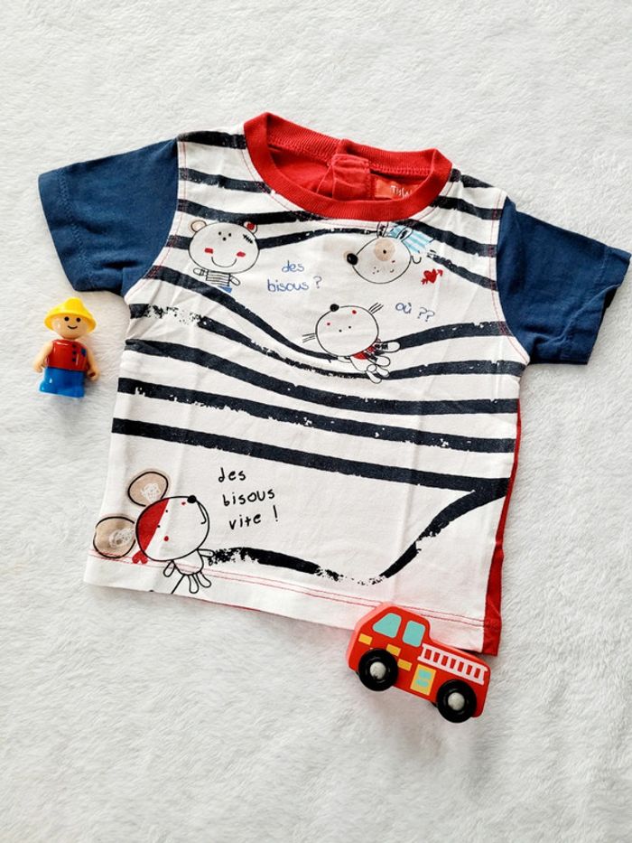 Tee-shirt manches courtes "des bisous vite"