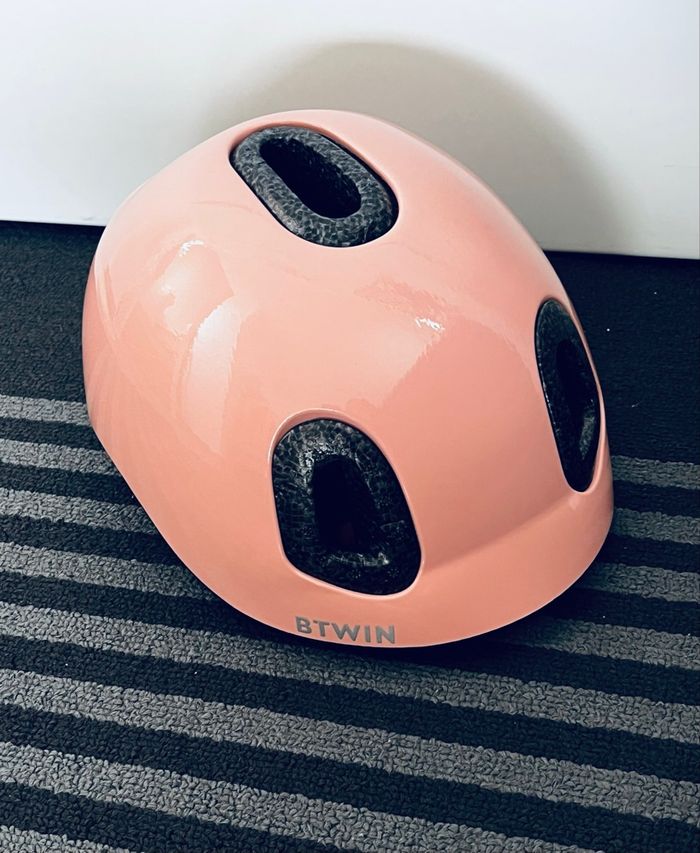 Casque vélo bébé Decathlon BTWIN rose XXS (44-49cm) - photo numéro 2