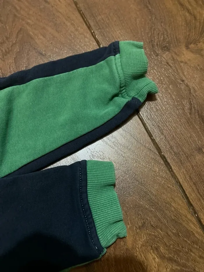 sweat pull garcon en coton marine et vert motif tennis kiabi 3 ans - photo numéro 8