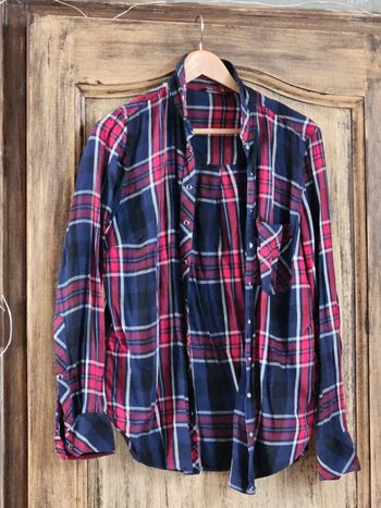 Chemise à  carreaux 100% coton