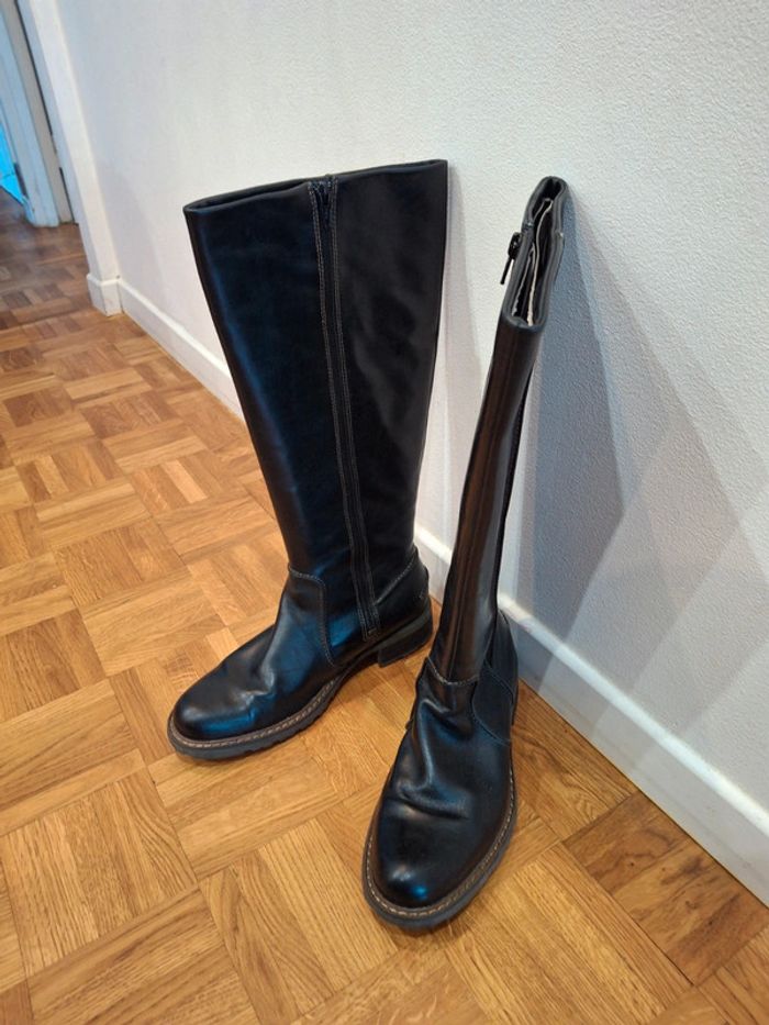 Bottes cuir noir sebago taille 38 - photo numéro 4
