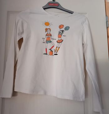 Tee-shirt fille grande manche 8 ans